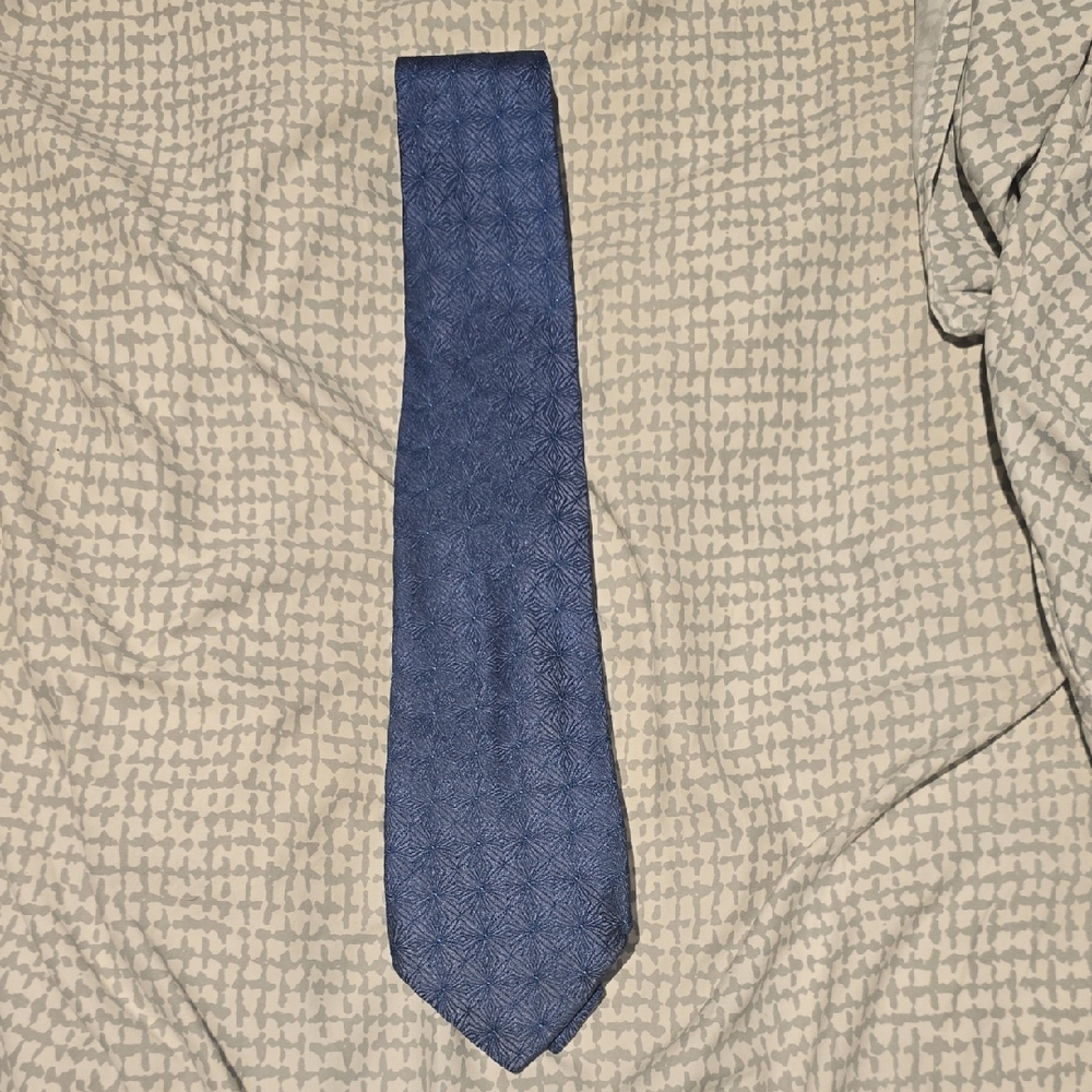 Salvatore Ferragamo Textured Blue Tie